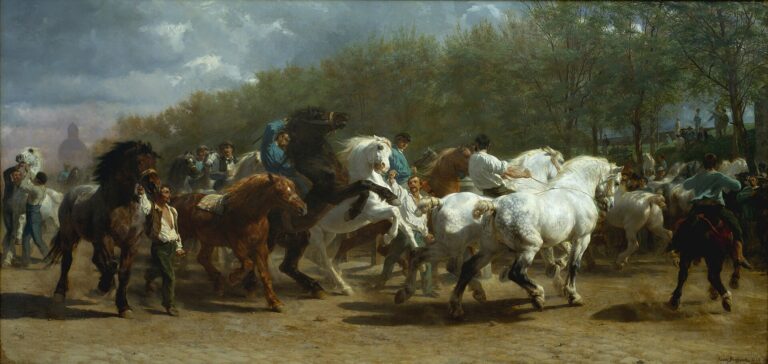 The Horse Fair (public domain artwork)